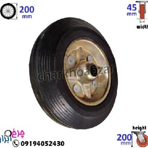 چرخ زباله ای فلزی سایز 20 تک